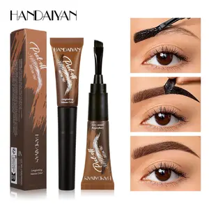 Handaiyan Peel-Off Brow Tint, Long Lasting Waterproof Eyebrow Dye, Smudge-Proof Sweat-Resistant Eyebrow Gel, Semi-Permanent Eyebrow Color for Women