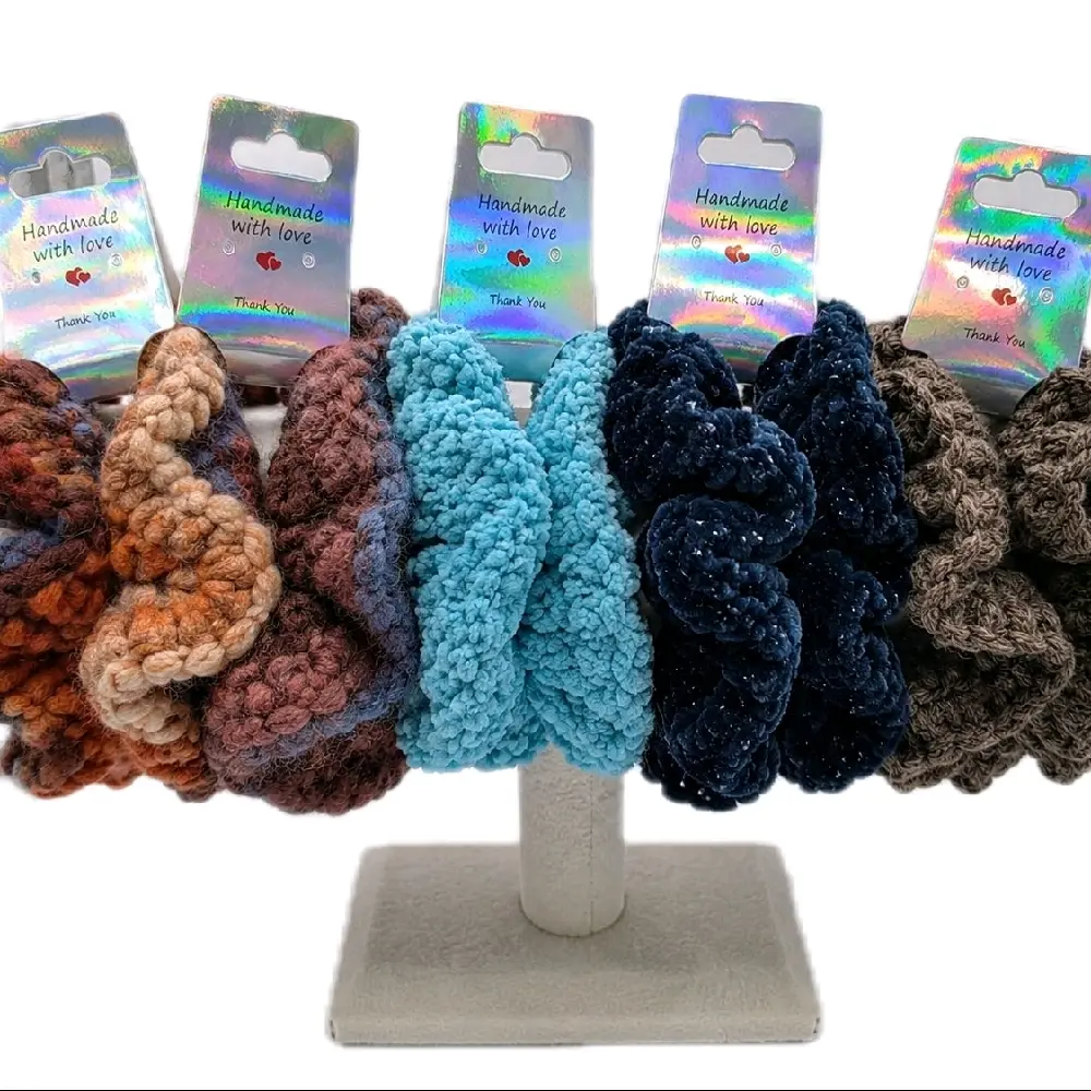 Art of The Hook Needle Handmade Crochet Boutique Hair Scrunchie