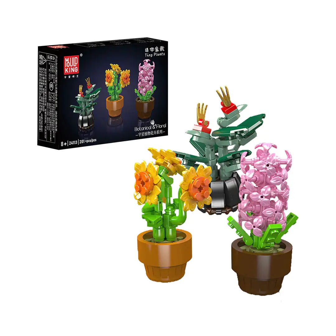 Mould King 24113 Mini Potted Flowers Style 1