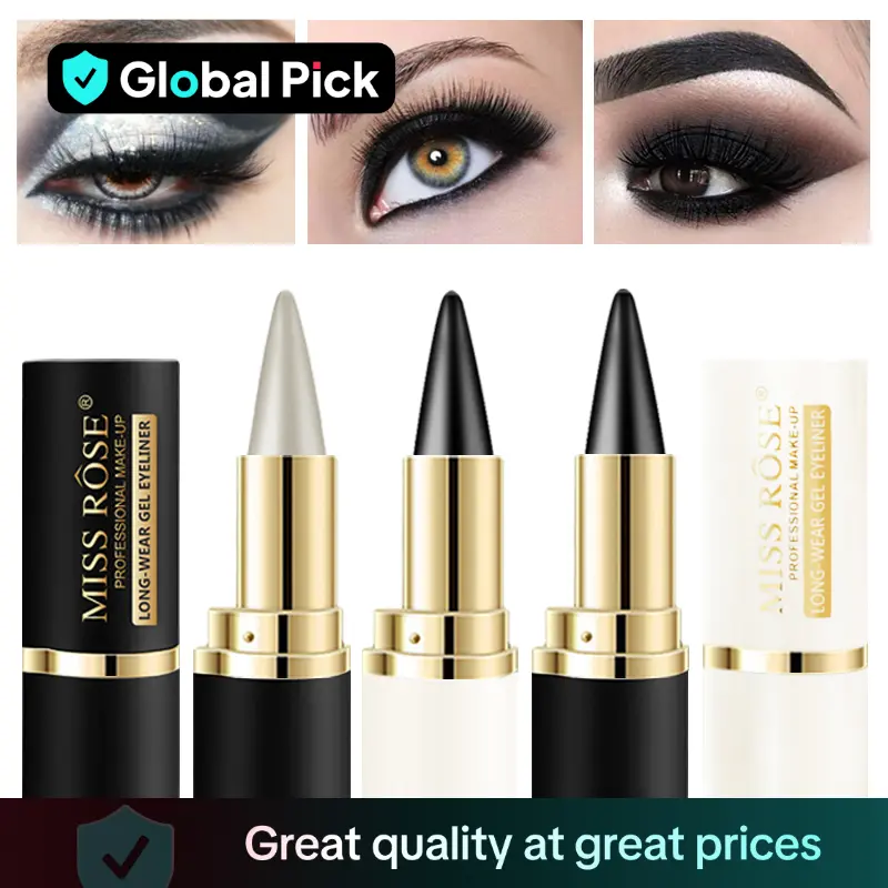 Creamy Texture Eyeliner, Easy Coloring Sweat Proof High Pier Pencil, Daily Makeup Accessories for Women and Girls