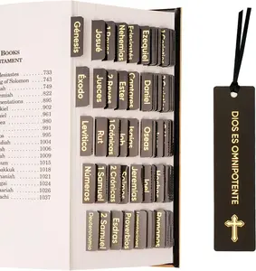 Spanish Bible Tabs for Women and Men, separadores de biblia en espaol, Retro Theme, 75 Large Print Bible Tabs & 1 Bookmark, Laminated Bible Index Tabs for Study Bible, Easy to Read and Apply