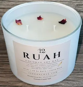Ruah Candle-Signature White Jar