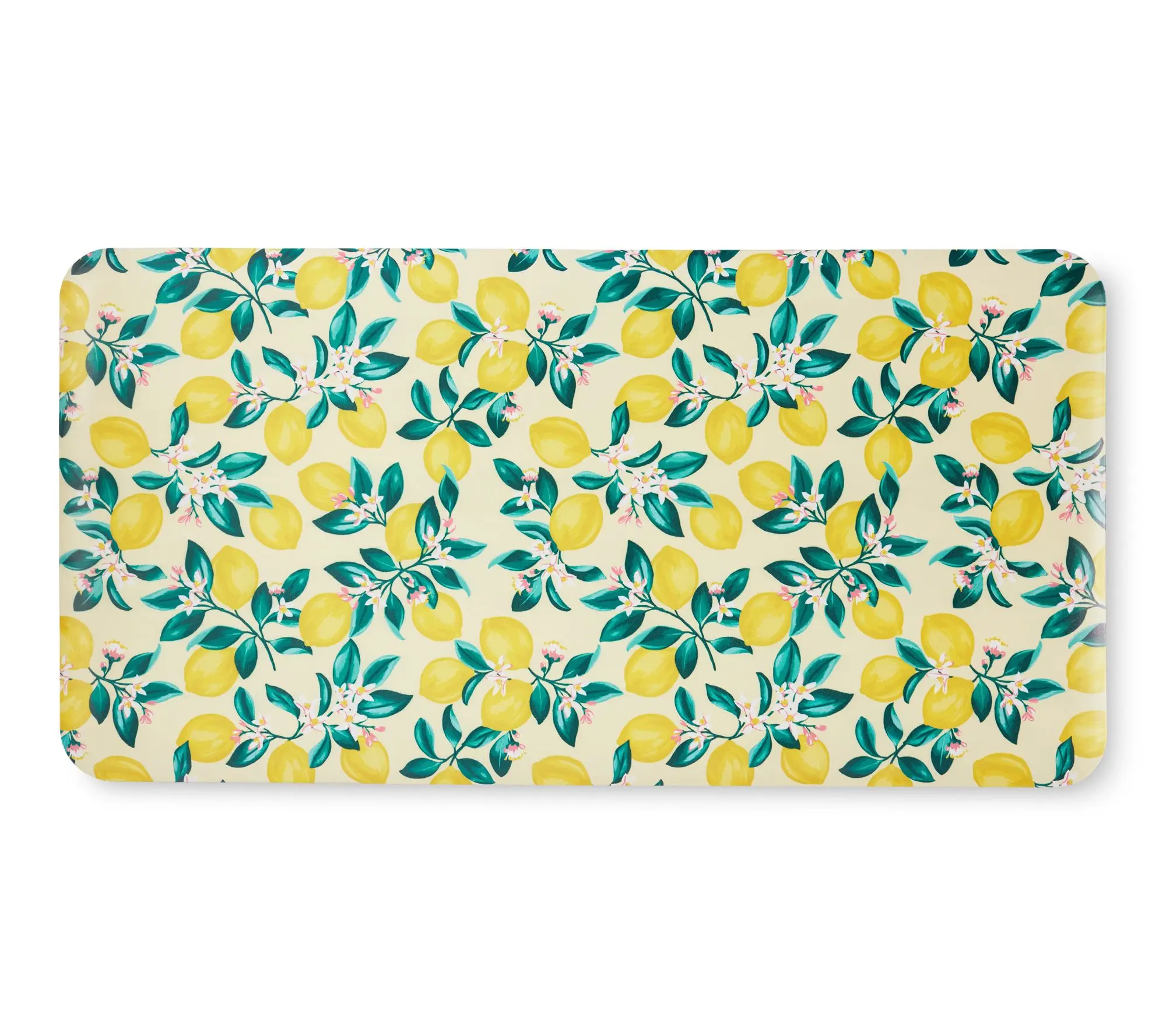 Draper James Lemon Blossom 20"x39" Anti Fatigue Kitchen Mat