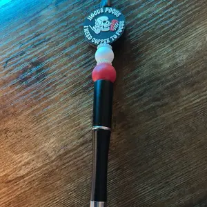 Need Coffee to Focus Beaded Pen