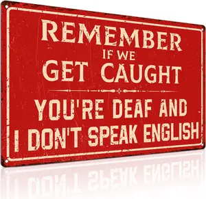 Funny Man Cave Decor Cool Stuff For Son Bar Sign Posters For Room Decor - Remember If We Get Caught Sign For Garage Gaming Room Decor