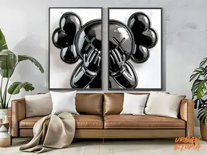 Stunning Pop Kaws Collage POSTER UNFRAMED  - KAWS Collage for 2 Prints - Instant  - Hypebeast Figure Print, Kaws Hypebeast Toy Art