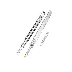 VEVOR 1 Pair Full Extension Drawer Slides 40 n, 500 lbs Load Capacity Locking Drawer Slides, Ball Bearing with Lock Side Mount Drawer Slide Rail