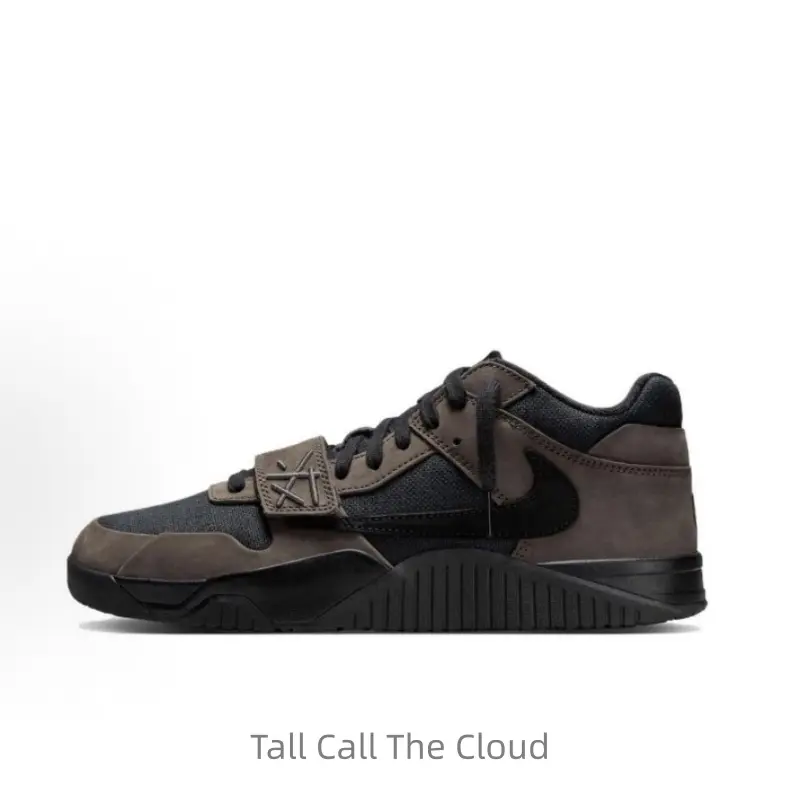 Unisex Low-Top Hook-Shaped Round-Toe Basketball Shoes - Comfortable, Versatile, Shock-Absorbing, Anti-Slip Deep Mocha Black Sports Collectible Shoes