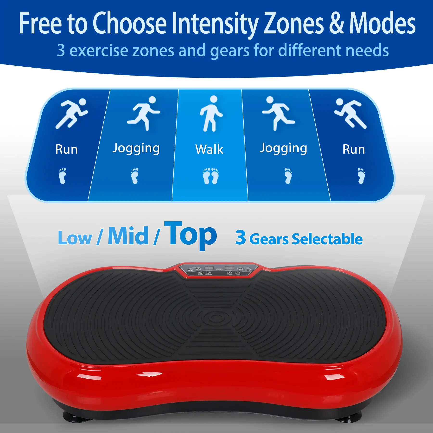 Zeny Vibratory Plate Exercise Machine - Home Gym Vibratory Plate, Upper Glute Workout Machine, 1-99 Adjustable Speed, Bluetooth, Remote Control, Abs Shell, Sturdy Base, Full Body Workout Platform, Vibratory Plate Machine - TikTok Shop Zeny Vibratory Plate Exercise Machine - Home Gym Vibratory Plate, Upper Glute Workout Machine, 1-99 Adjustable Speed, Bluetooth, Remote Control, Abs Shell, Sturdy Base, Full Body Workout Platform, Vibratory Plate Machine - TikTok Shop