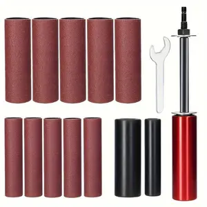 Drilling machine sand drum kit - spindle, sand drum kit, used for polishing curved surfaces and smooth inner holes - suitable for angle grinders - used for woodworking