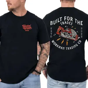 Built For The Trades T-Shirt, Circular Saw Power Tool Graphic, Workman Trading Co Graphic Shirt for Carpenters & Construction Workers, Gift for Blue Collar Men