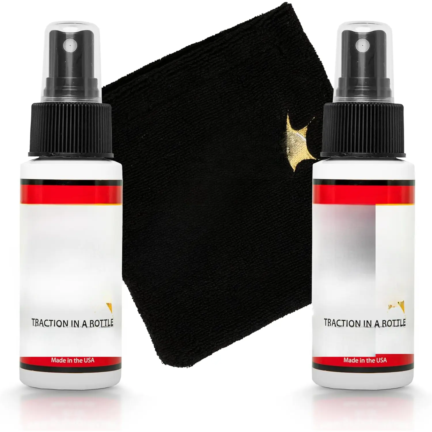 Basketball Court Shoe  Spray - Shoe Traction Enhancer - Elongates Shoe Life and Increase Performance - Year Round Bundle - Two Bottles of Sneaker  Spray Towel Clear