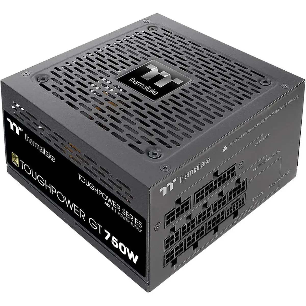 Thermaltake Toughpower GT 750W 80 Plus Gold Certified Fully Modular ATX 3.1 Power Supply Unit, Black