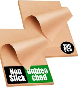 200 PCS Unbleached Parchment Paper Sheets for Baking 12x16 Inches, Non-Stick and Non-Toxic Pre-cut Parchment Sheets for Oven, Cooking, Grilling, Air Fryer...