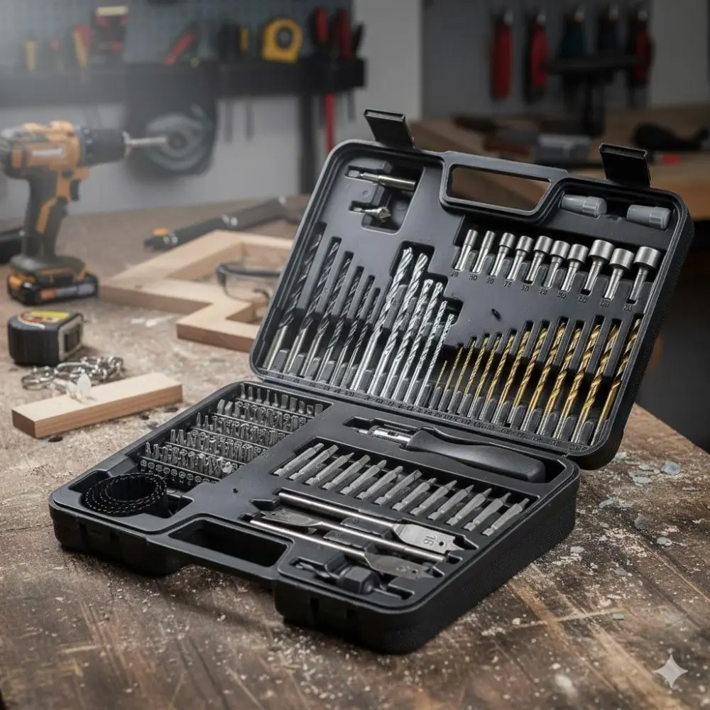 High-Hardness Multi-Function Woodworking Drill Bit Set: Precision Drilling & Carving Tools for Wood, Furniture Making, DIY Projects. Professional Durable Kit for Efficient Woodworking.