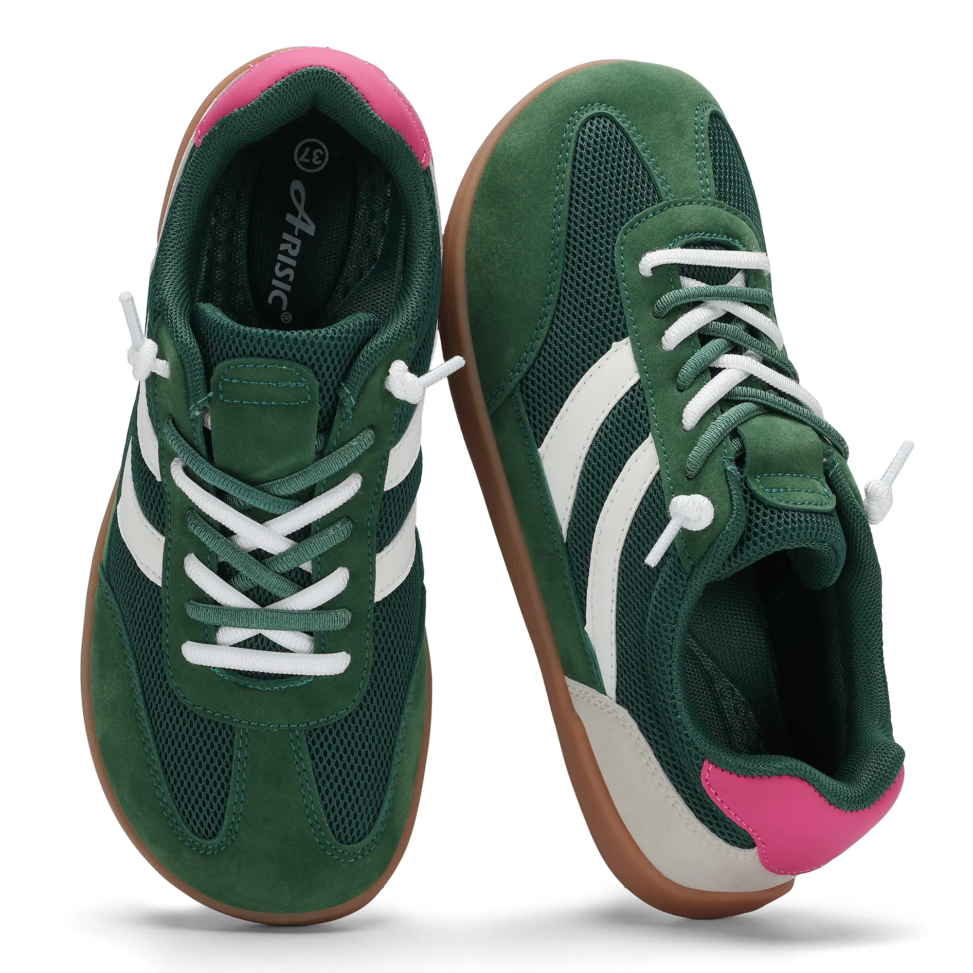 Women's Casual Trainers - Unisex Fit Barefoot Style, Wide Toe Box, 0 Drop, Natural Toespace, Multi Purpose, Trendy Walking, All Seasons, Leather Patch, Gum Rubber Outsole, Non-Slip, Breathable, Lightweight Footwear