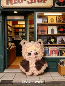 Rock Star Series Plush Toys,Bunny Plush Dolls，Soft Furry Collectibles，Backpack or clothing decoration,Blind bag Stuffed Animal