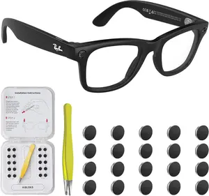 20Pcs LED Light Blocking Stickers Compatible with Ray-Ban Meta Wayfarer/Skyler/Headliner (Gen 2) & Oakley Meta HSTN Smart Glasses Accessories, 2026 Upgrade Blackout LED Light Covers Sticker— For Smart Glasses