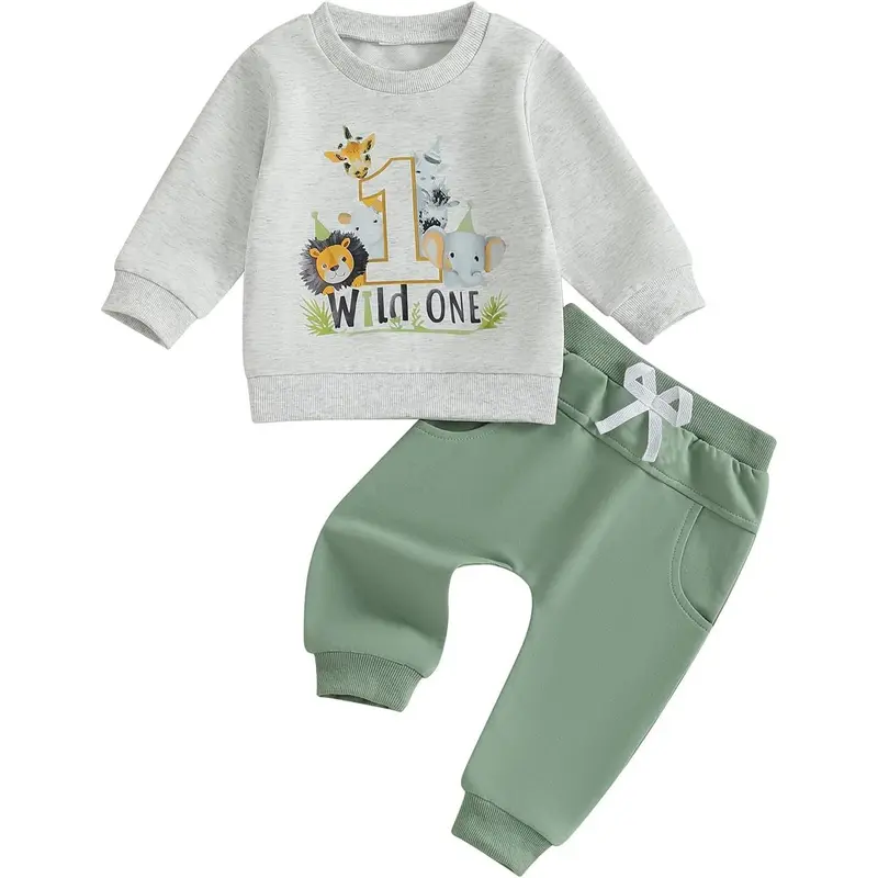 Wild One Long Sleeve 1st Birthday Outfit 1st Birthday Long Sleeve Romper One Birthday Onesie The Wild Ones Baby  Clothes "Halfway To Becoming