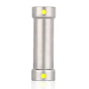 1-1/4" Carbon Press Extended Coupling, No Stop