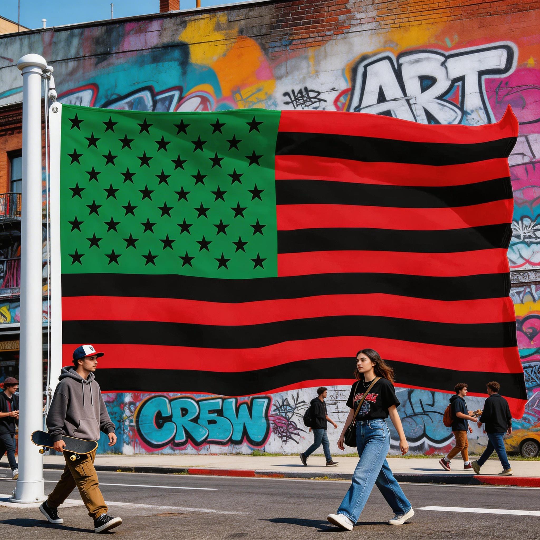 Afro American Black Liberation BLM Flag| 3x5 Ft| LiteWeave Pro Series Printed 150D Polyester| Indoor/Outdoor, Vibrant Colors, Brass Grommets, Thicker and More Durable Than 100D 75D Polyester