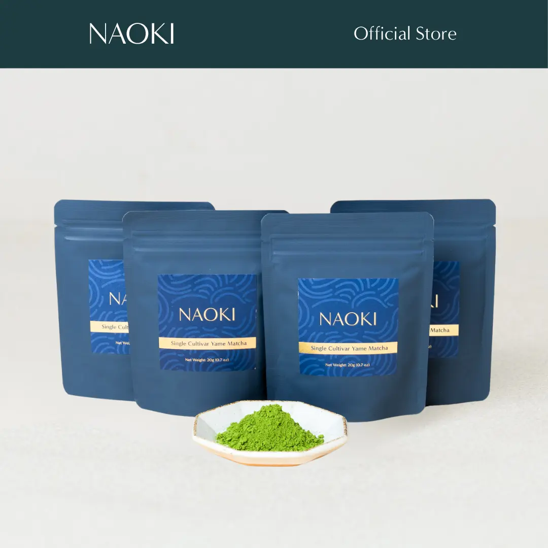 Yame Single-Cultivar Matcha Set (4x20g) – Authentic Japanese First Harvest Ceremonial Grade Matcha Green Tea Powder from Yame, Fukuoka