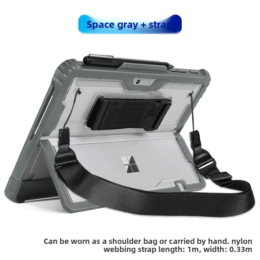 Surface Pro 9/10/11 transparent bottom case with 4