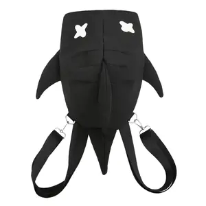 2026 New Arrival Shark-Themed Mini Backpack, Stylish Casual Design, Versatile Gym Bag for College Students, Convertible to Shoulder Bag, Spring Glow Up Sports & Outdoor Accessory outdoorfun