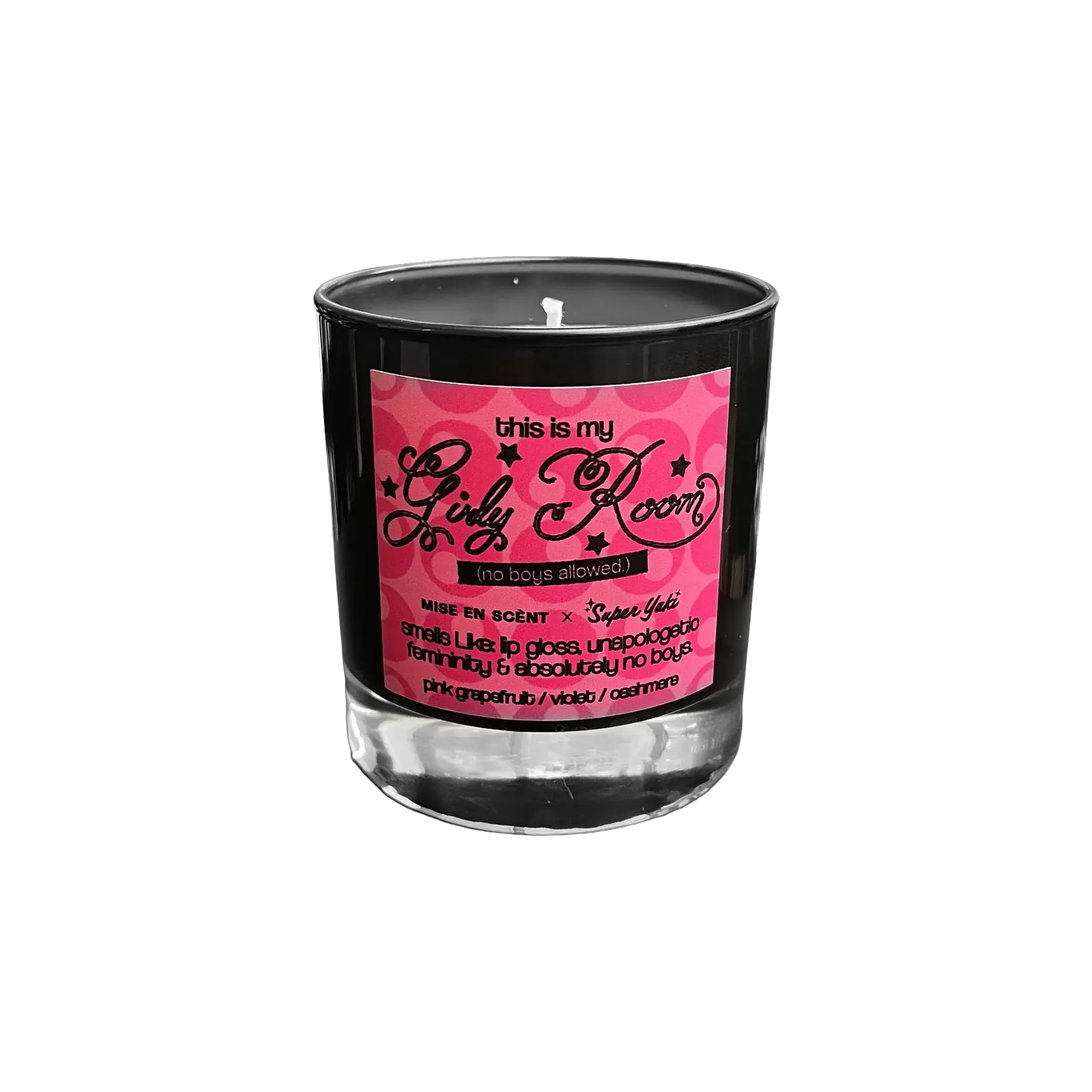 Super Yaki & Mise en Scènt Present: This Is My Girly Room Candle (Preorder)
