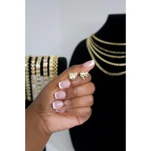 Heart Nugget Earrings