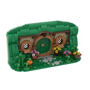 Moc Bill House Front Bag Building Block Set, Kids Gift Toy, Educational Construction Kit, Architecture Brick Model, Perfect for Children Ages 3+, Fun Playtime, Flower Building Blocks