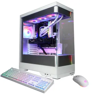 CyberPowerPC SLC11420CPG Gaming Desktop PC, AMD Ryzen 7 9800X3D, 32GB DDR5, Radeon RX 9060 XT 16GB, 2TB PCIe 4.0 NVMe SSD, WiFi/BT, RGB Gaming Keyboard/Mouse & Windows 11 Home