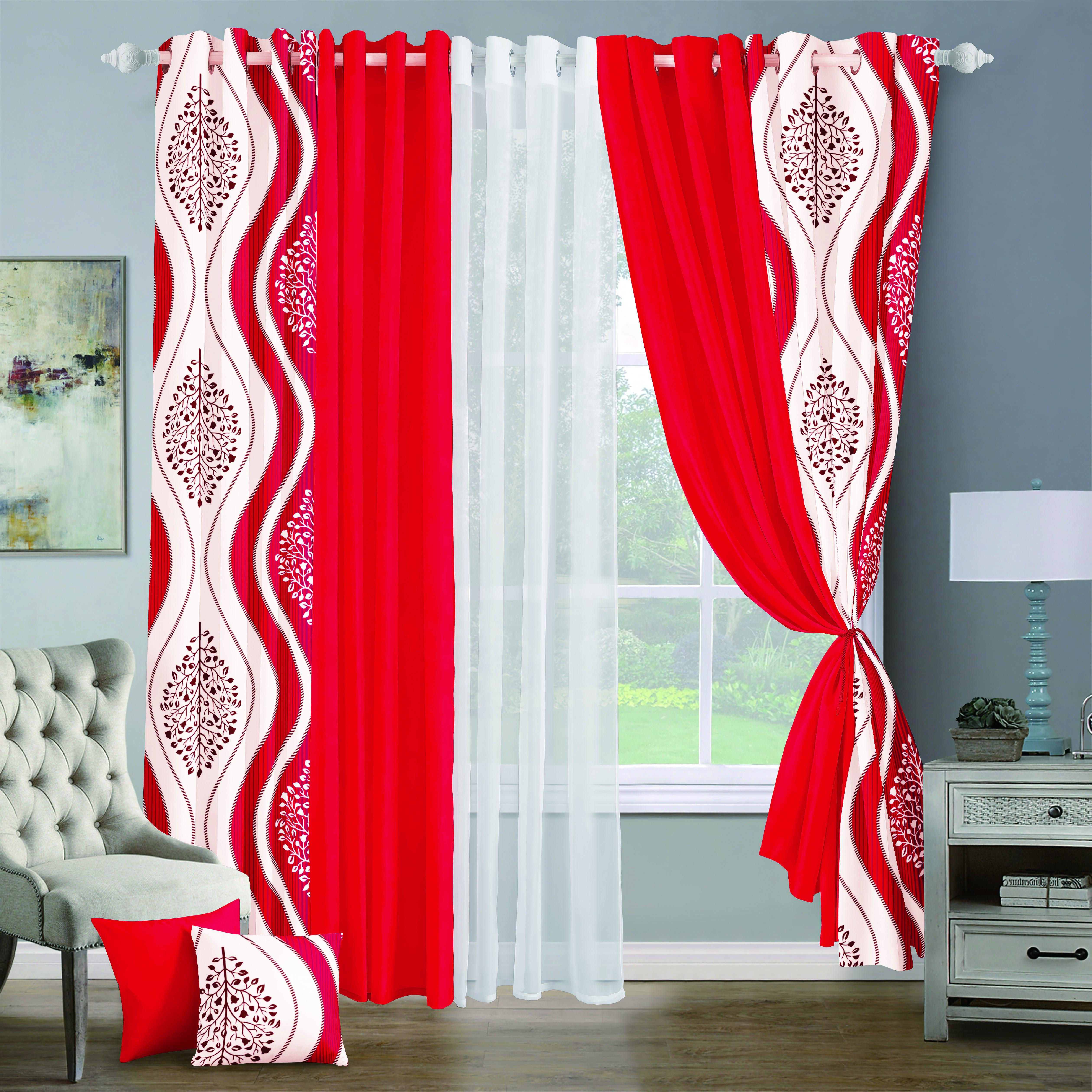 Grand Diva 9-Piece Curtain Set — Case of 12 (Assorted 6 Colors)