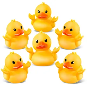 12 Pack Rubber Ducks for Jeeps, Ducks for Ducking, Yellow Mini Ducks in Bulk, Small Funny Rubber Ducks Baby Shower Toys, Kids Bath Summer Beach Pool Toys Birthday Valentines Gifts Party Favors