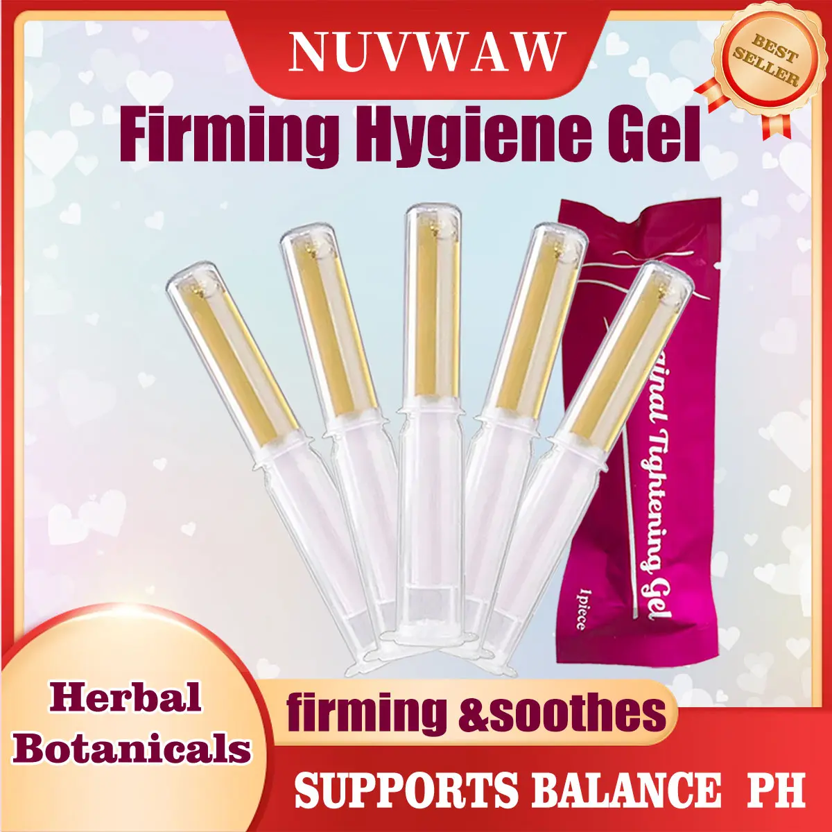 Intimate Firming Gel Set for Women, Individually Packaged Daily Intimate Wash with Herbal Extracts, pH-Balanced and Gentle for All Skin Types, Intimate Area Products