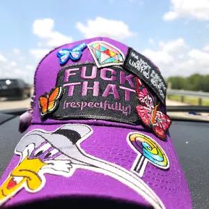 Brand New Custom Trucker Hat With Your Choice of Color and patches customization unique