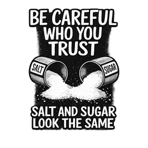 Be Careful Who You Trust DTF ready to press iron on transfer for clothing, tshirts, and hoodies