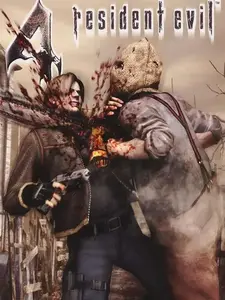 Resident Evil 4 Remake Poster – Leon vs Villagers Confrontation #3454 | Horror Gaming Wall Art | RE4 Game Room Decor | High-Quality Print