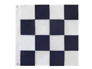 Handcrafted Model Ships Flag-24-N 24 in. Authentic Letter N Nautical Alphabet Navy Code Outdoor Use Signal Flag