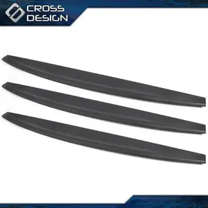CROSSDESIGN 3PC Tailgate Cover Molding Top Cap Protector Spoiler Fit For 2009-2018 Dodge Ram