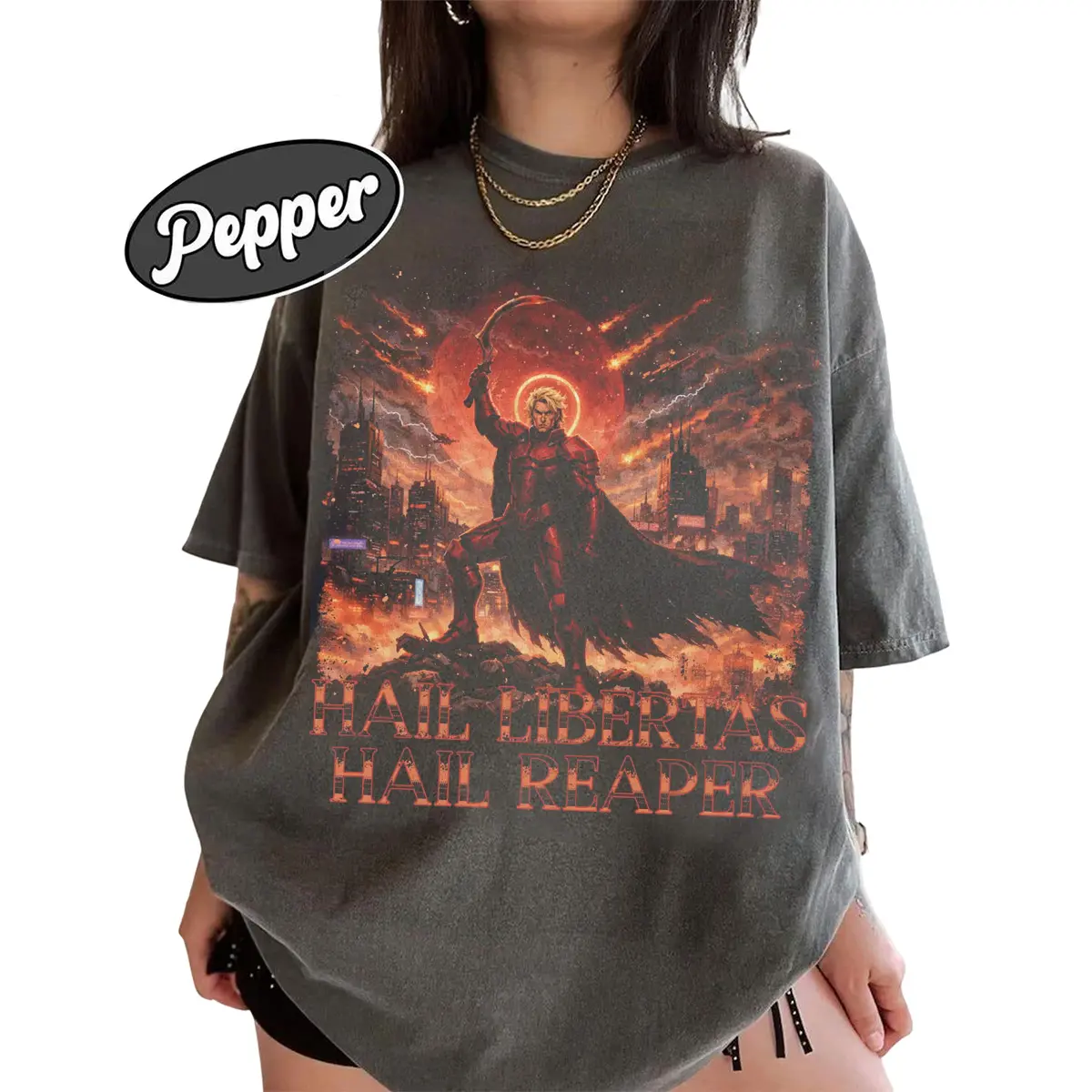 Hail Libertas Hail Reaper Shirt, Red Rising Darrow Graphic Tee, Howler Sci Fi Fantasy T-shirt, House Mars Fan Shirt, Unisex Book Lover Gift