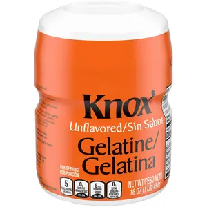 Unflavored Gelatin Powder - 1 lb for Baking & Desserts