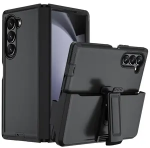 Rugged Defender Case for Samsung Galaxy Z Fold 6 5G Shockproof Heavyduty Protection Case With Belt Clip  Cover Protective