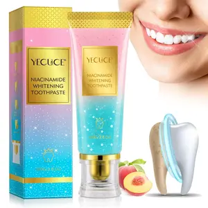 YECUCE Niacinamide Whitening Toothpaste 100g for Daily Use, Gentle Formula Brightens Teeth and Removes Stains, Nicotinamide Toothpaste