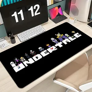 MaiYaCa Undertale Game Mouse Pad Design Anime Mousepad XXL 1000×500mm 900×400mm 800×400mm 600x300mm Large Gaming Mouse Pad - Extended, Thick, Non-Slip Rubber Base Desk Mat with Precision Stitched Edges - Washable Large Desk Pad