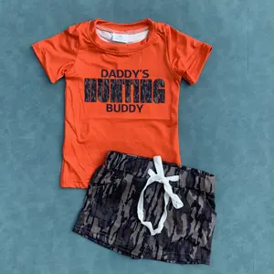 Daddys hunting buddy kids boy camouflage outfit