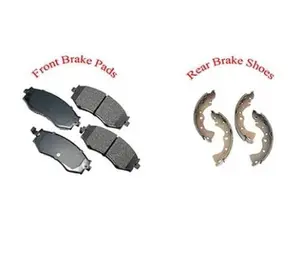 Front Ceramic Pads & Rr Brake Shoes For Nissan Sentra 1.8L 2003 2004 2005 2006