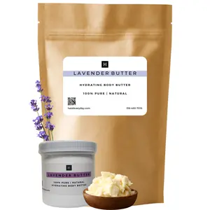 Lavender Butter | Super Hydrating Body Butter for Smooth Soft Skin | Ideal for Dry & Damaged Skin | Long Lasting Moisturizing Properties