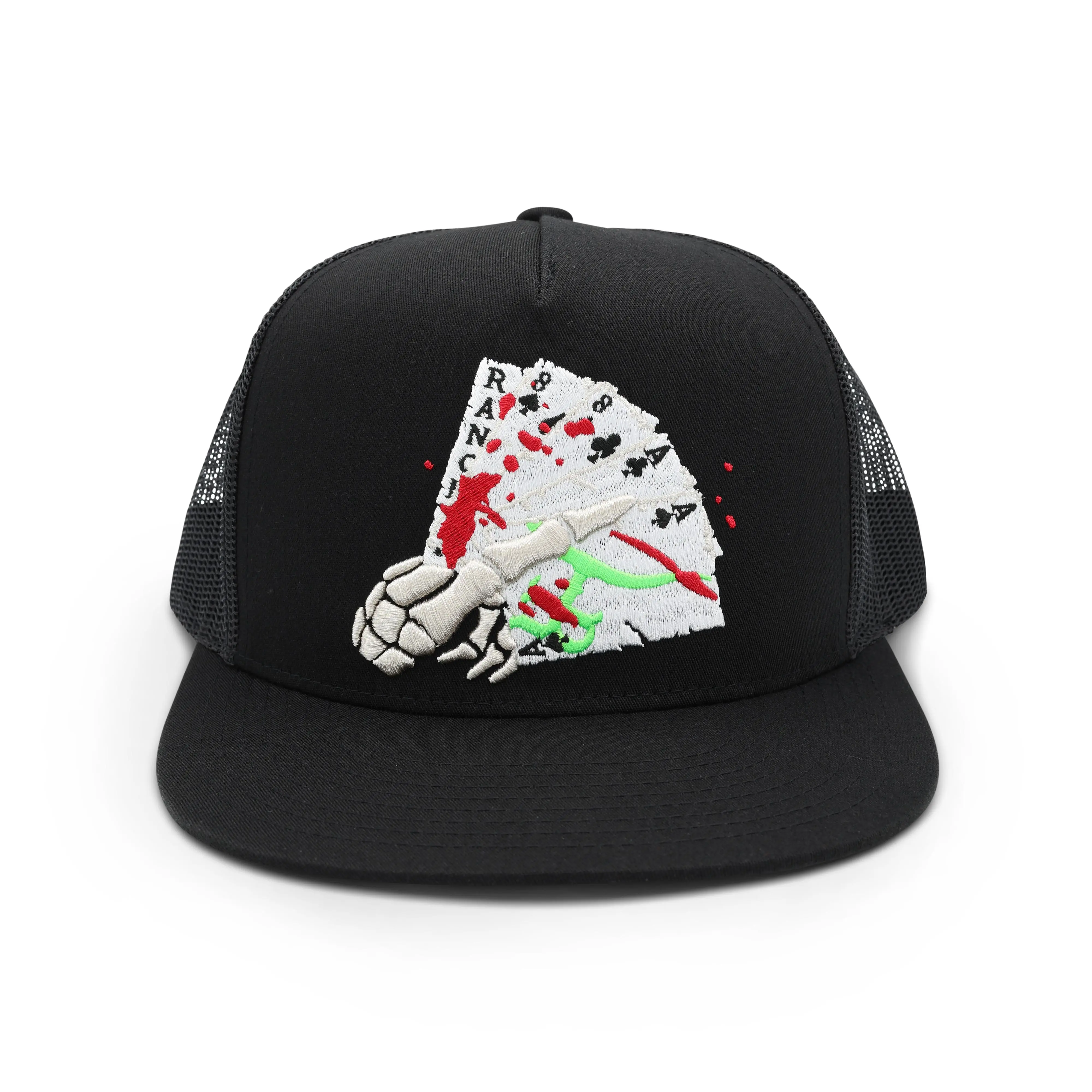 Dead Man’s Hand- Flat bill Trucker Snapback