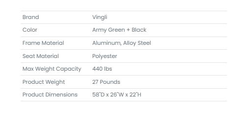 [FLASH SALE] Heavy Duty Fishing Chair with Footrest Support